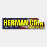 Präsident 2012 Herman-Kain Autoaufkleber