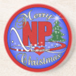 PRATICIENNE D'INFIRMIÈRE DE CABOTEURS DE NOËL DU N DESSOUS DE VERRE