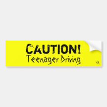 Précaution ! , Entraînement d'adolescent Autocollant Pour Voiture