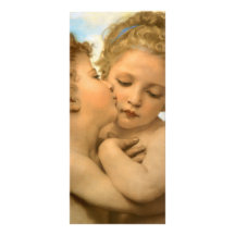 Premier baiser par Bouguereau, anges victoriens vi Cartes Doubles