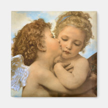 Premier baiser par Bouguereau, anges victoriens vi Aimant