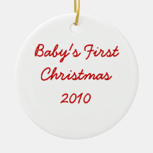 Premier Noël 2010 du bébé Ornement De Noël