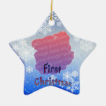 premier Noël Ornements