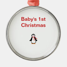 Premier ornement de Noël du bébé