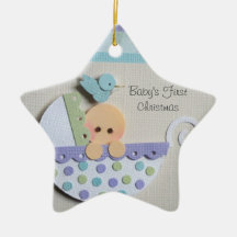 Premier ornement de Noël du bébé