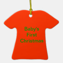 Premier ornement de Noël du bébé