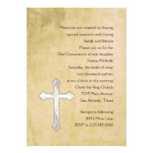 Première aquarelle de communion d'invitation