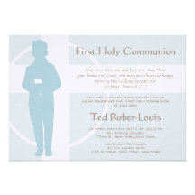 Première communion et faire-part - garçon