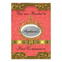 Première sainte communion invitations personnalisées