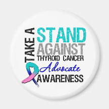 Prenez une position contre le cancer de la thyroïd magnets pour réfrigérateur