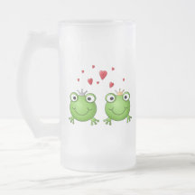 Prince de grenouille et princesse de grenouille, a tasse à café