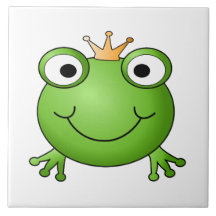 Prince de grenouille. Grenouille heureuse Carreaux En Céramique