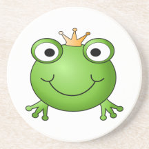 Prince de grenouille. Grenouille heureuse Dessous De Verres