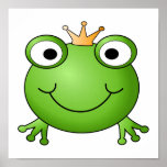 Prince de grenouille. Grenouille heureuse Posters