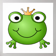 Prince de grenouille. Grenouille heureuse Posters