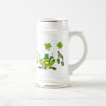 Prince irlandais Cute Cartoon Frog Shamrock Stein Mugs À Café