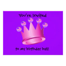 Princesse Cartons D'invitation
