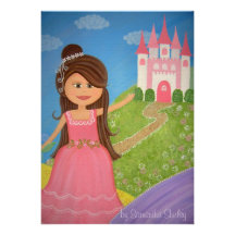 Princesse Castle Kids Party Invitation de conte de