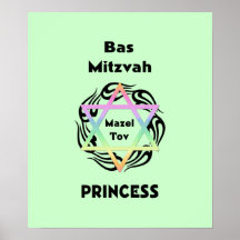 Princesse de Bas Mitzvah Posters