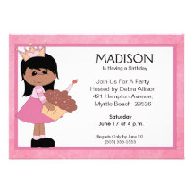 Princesse Invitations d'Afro-américain