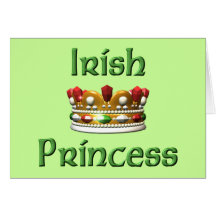 Princesse irlandaise cartes de vœux