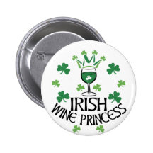 Princesse irlandaise de vin pin's avec agrafe