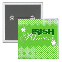 Princesse irlandaise Eternity et shamrocks Badges Avec Agrafe