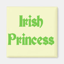 Princesse irlandaise verte Tshirts et cadeaux Magnets