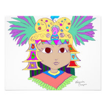 Princesse maya invitations personnalisées