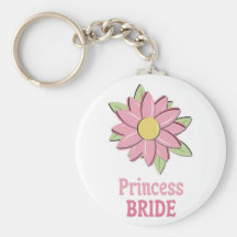 Princesse rose Bride de fleur Porte-clefs