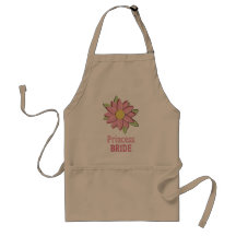 Princesse rose Bride de fleur Tablier