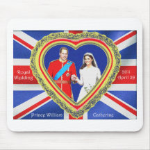 Prinz William und königliche Hochzeit Catherine Mousepads