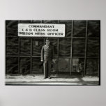 Prison militaire de poster vintage