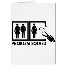Problem gelöst - Mann Grußkarte