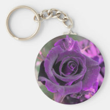 Produits pourpres de fleur porte-clefs