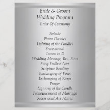 Programme blanc de mariage prospectus avec motif