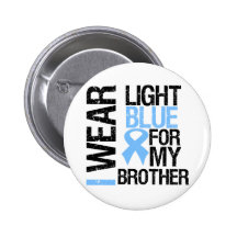 Prostatakrebs-hellblauer Band-Bruder Buttons