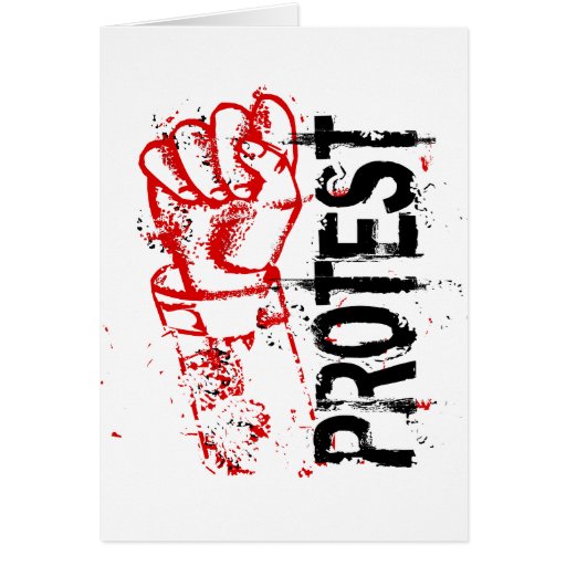 PROTEST GRUßKARTE