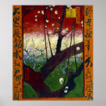 Prunier fleurissant (après Hiroshige) Van Gogh Posters
