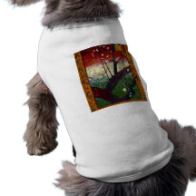 Prunier fleurissant (après Hiroshige) Van Gogh T-shirt Pour Animal Domestique
