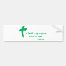Psalm 23: Der Lord ist mein Schäfer Autosticker