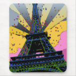 Psychedelische Welt: Eiffelturm, Paris Frankreich  Mauspads