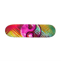 Psychedelischer FriedensLiebe-Entwurf Personalisierte Skateboarddecks
