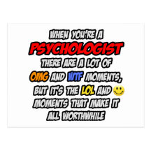 Psychologe. OMG WTF LOL Postkarten