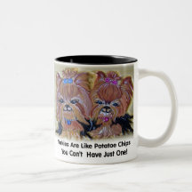 Puce Yorkies de Potatoe Mug À Café