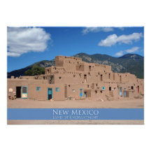 Pueblo de Taos, Nouveau Mexique Bristols Personnalisés