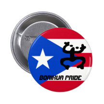 Puerto- Ricoflagge u. Coqui Knopf Anstecknadelbuttons