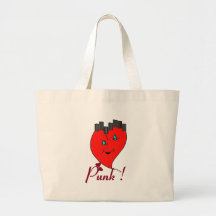 PUNK.png-COEUR Leinentasche