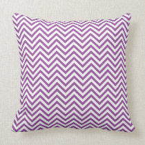 Purple Chevron (Zig Zag) Pillow kissen
