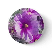 Purpurroter Blumen-Knopf Buttons